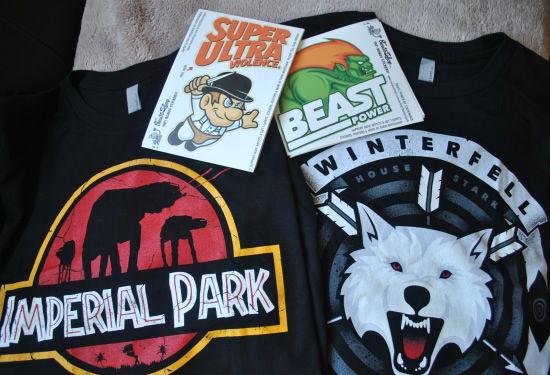 Shirts and stickers